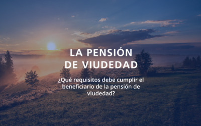 La pensión de viudedad